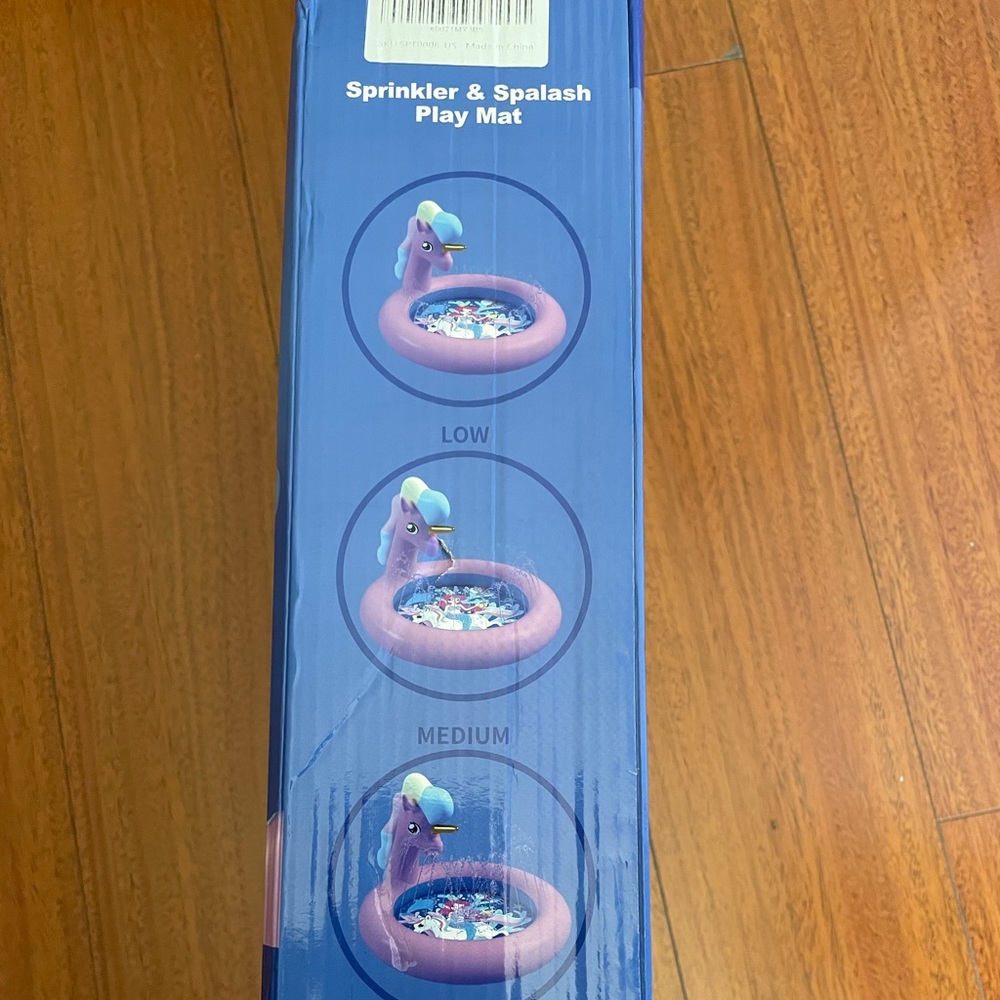 NEW Unicorn Splash Pads Sprinkler Large 71" Pool - Picture 9 of 10